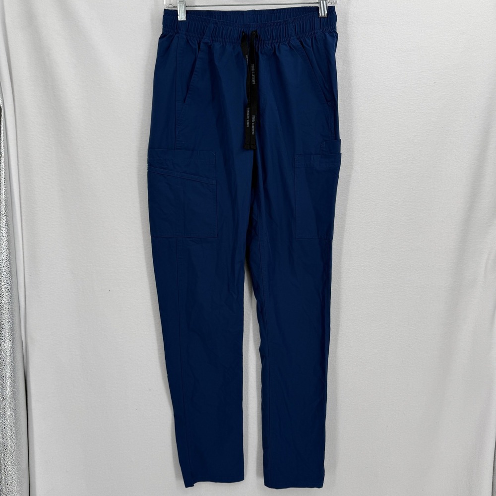Carhartt Scrub Pants Women Tall XS Navy Blue Force Essentials Straight C51213